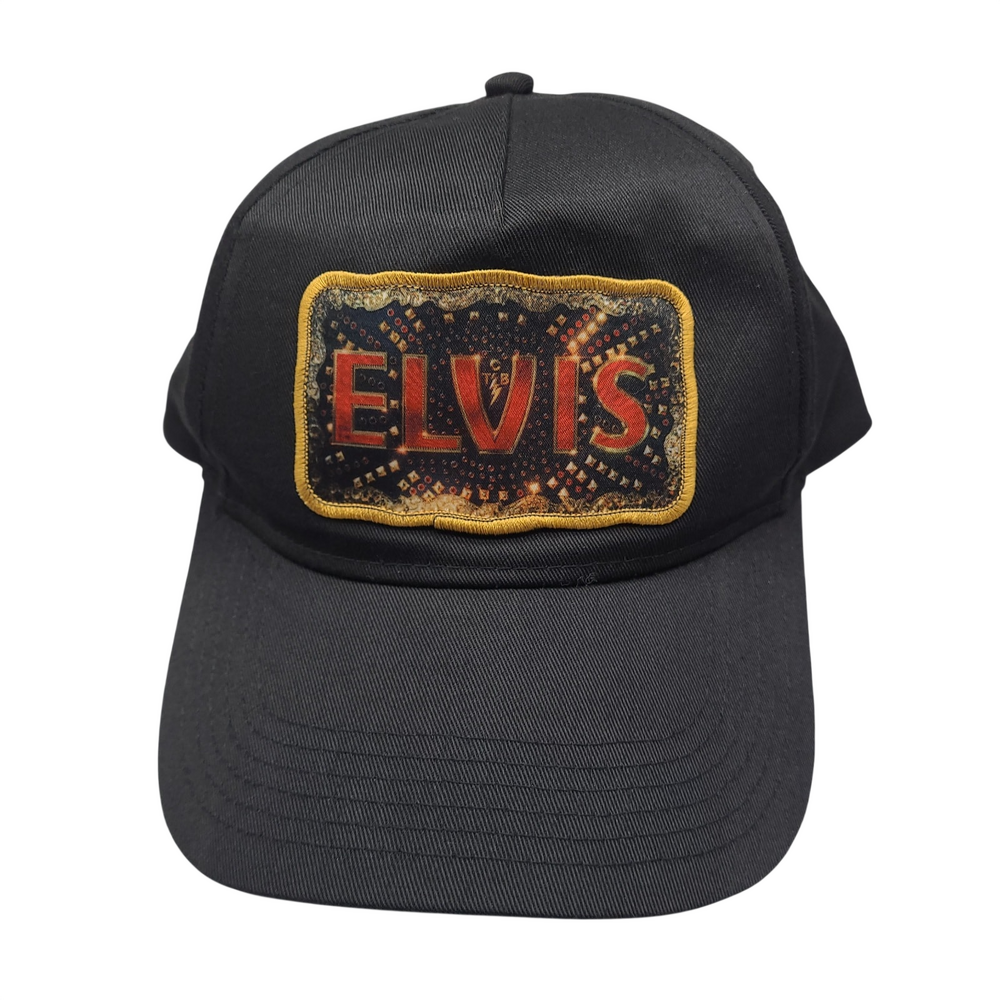 Elvis Presley 2022 Movie Promo Hat Cap Black Embroidered Patch Warner Bros WBEI